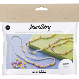 Mini Hobbyset Sieraden - 2 kettingen en 1 armbandje