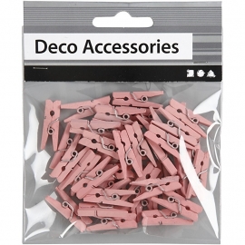 Kleine wasknijpers Deco Roze