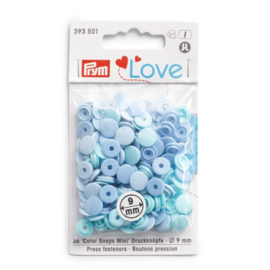 Color snaps -  Prym Love color MINI rond 9mm blauwtinten