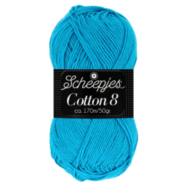 Cotton 8 Scheepjes 563 Aquablauw