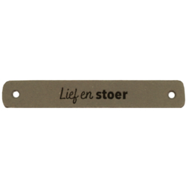 Durable leren aannaaibandje 7x1 cm - Lief en stoer per 2 stuks