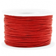 Waxkoord 1 mm Warm Red