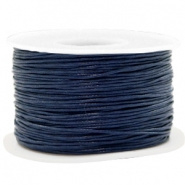 Waxkoord 1 mm Dark Blue