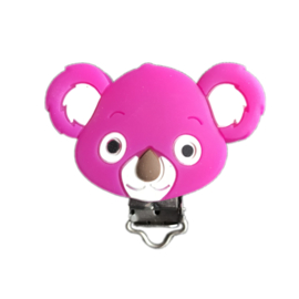 Siliconen speenclip Koala - Fuchsia