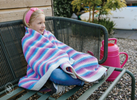 Pakket voor Durable Velvet deken: Happy Unicorn Stripes Blanket