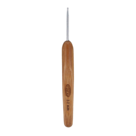Opry haaknaald 3,0mm met houten/bamboo greep