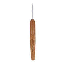 Opry haaknaald 2,5mm met houten/bamboo greep