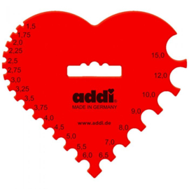 Addi haak-en breinaaldenmeter hart 1,50-15.00mm