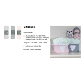 Haakpakket DenDennis Mandjes Roze