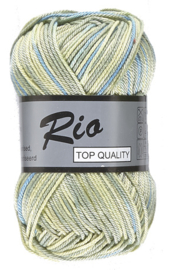 Lammy Yarns Rio katoen multi kleur 626 blauwgroengeeltinten mengeling