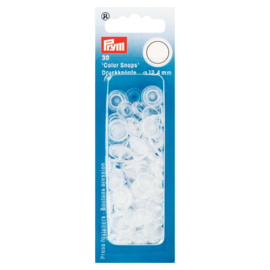 Prym drukknopen rond 12,4mm transparant - color snaps