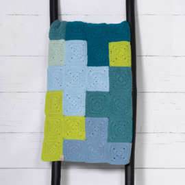 Criss-Cross Blanket Blue/Grey