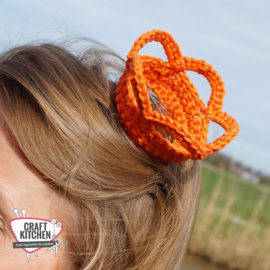 Kroontje -Strikje Oranje voor hem en haar! Gratis Patroontjes