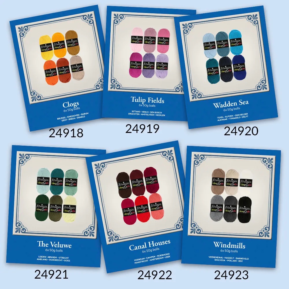 Scheepjes Colour Crafter colour pack 6x 50gr - Clogs