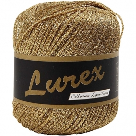 Lammy yarns Lurex 02 garen goud