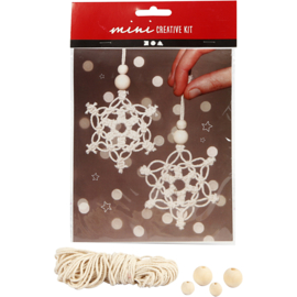 Creative Mini Kit 2 Sneeuwvlokken van Macrame