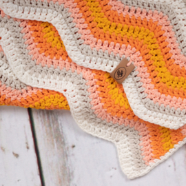 Durable Ripple Blanket Orange