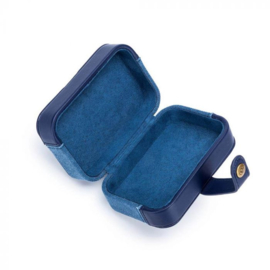 Della Q canvas buddy case indigo