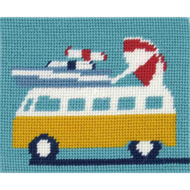 DMC Tapestry Borduurkit Campervan - Kampeerbusje