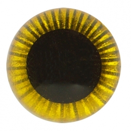 Uilenogen 12 mm Geel