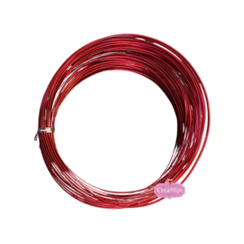 Alu draad - aluminium draad 1,5 mm - 20 meter Rood