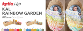 Rainbow Garden KAL 2026 Kit – Katia Fair Cotton - S2 Koele tinten