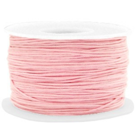 Waxkoord 1 mm Powder Pink