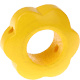 Houten bloemkraal geel  ''babyproof''
