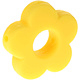 Siliconen bloem geel 28mm