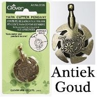 Clover yarn cutter   draadafsnijder. let op Goud/bronskleurig