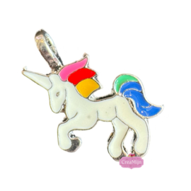 Bedel Eenhoorn Unicorn zilver wit
