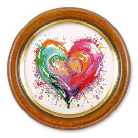 Pony only kruissteek design kit Heart