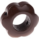 Houten bloemkraal bruin  ''babyproof''