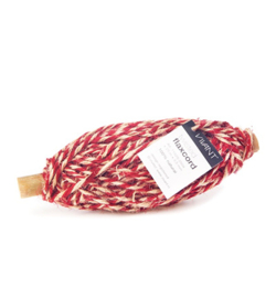 Jute koord - Twisted Flaxcord - Red