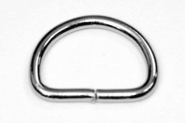 D-ring 38mm - zilverkleurig zwaar