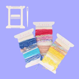 Pokeori Weaving mini loom kit blauw