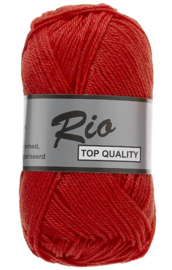 Lammy Yarns Rio katoen 044 brandweerrood