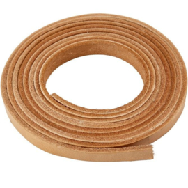 Leerband 10mm - 2mtr - naturel