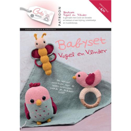 Patroonboekje babyset vogel en vlinder