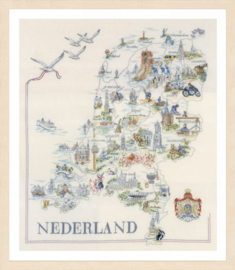 Telpakket kit Kaart van Nederland