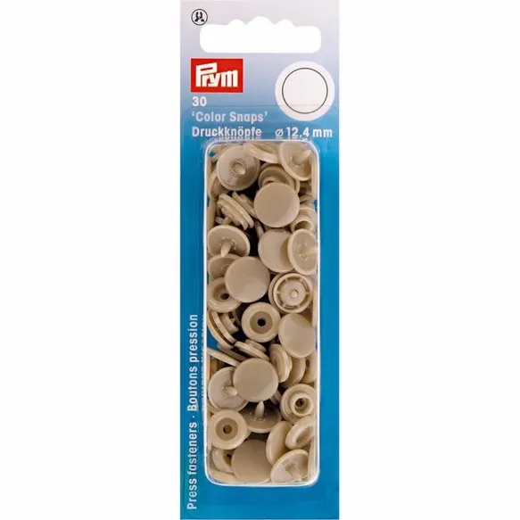 Kamsnaps Prym rond 12,4mm Champagne