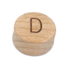 Durable houten letterkraal D