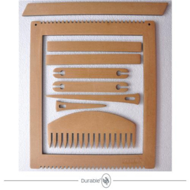 Durable MDF Weefraam - Weaving Loom groot 30 x 25,5cm