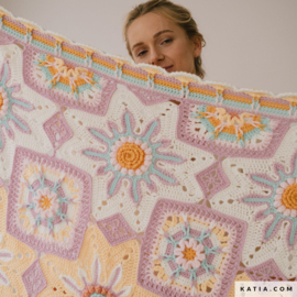 CAL Stars in Bloom-pakket: Gehaakte bloemendeken - kleur S1