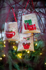 GeurzakjeCadeauzakje Kerstmotiefjes  set van 3