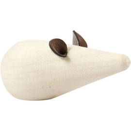 Houten Muis - 6,5cm lang