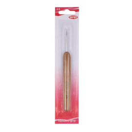 Opry haaknaald 2,5mm met houten/bamboo greep
