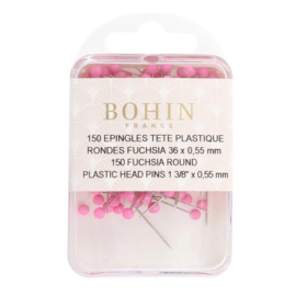 Bohin kopspelden 36x0,55mm fuchsia - 1x150st
