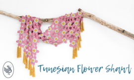 Tunesian Flower Shawl by Atty kleur 225