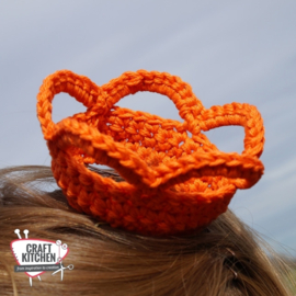Kroontje -Strikje Oranje voor hem en haar! Gratis Patroontjes